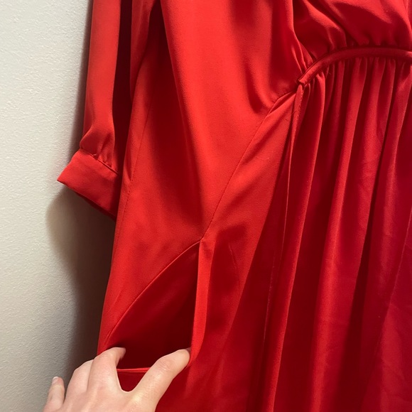 Red Lucky Brand Dress - Size M - Like New - Picture 5 of 6